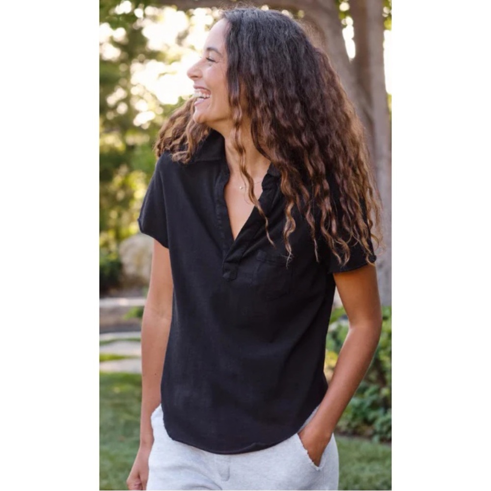 Frank & Eileen Charlotte Perfect Polo Tee Size L